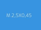 M 2,5X0,45 